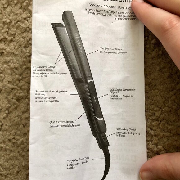 1" Revlon Salon Straight Copper Smooth Flat Iron Hair Straightener - Picture 7 of 7